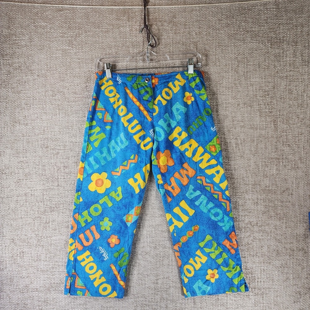 Original Jams Surf Line Hawaii Size XS Butt-Cuts Crop Pants Vintage Aloha 28x21